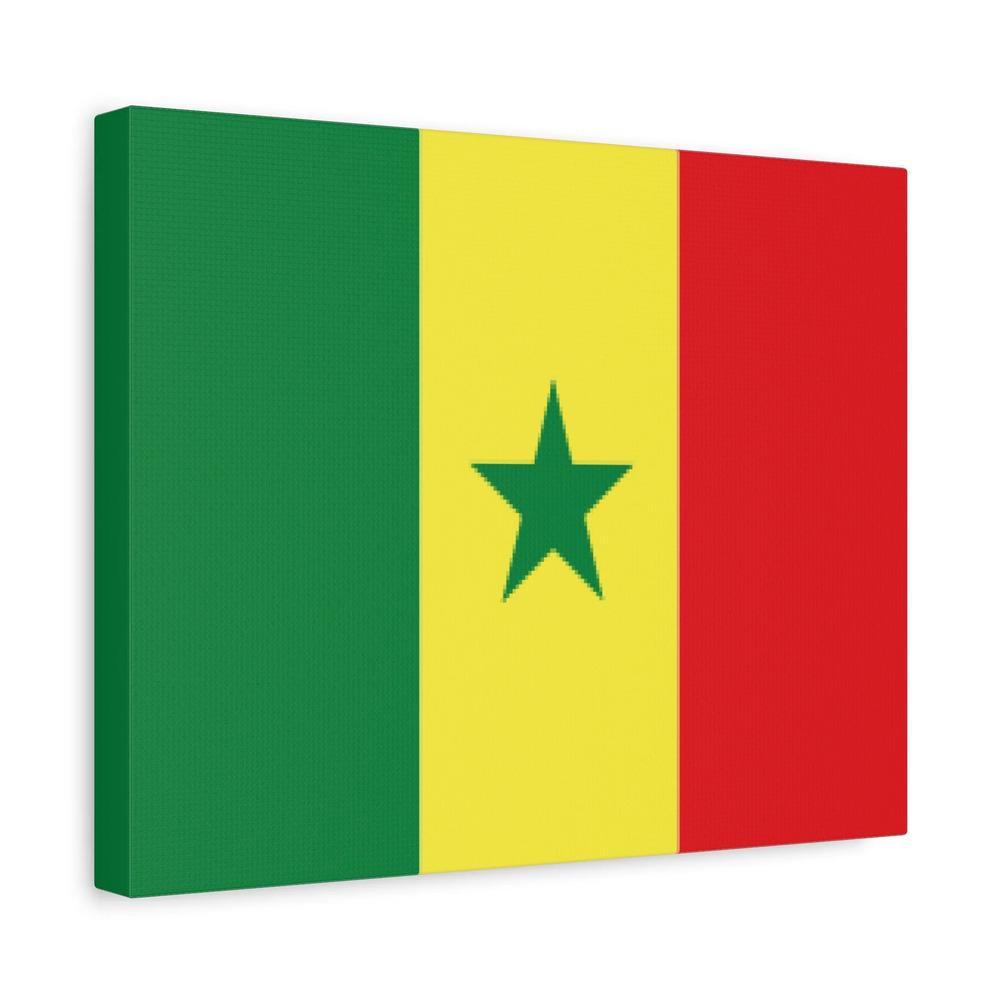 Senegal Country Flag Canvas Vibrant Wall Art Unframed Home Decor